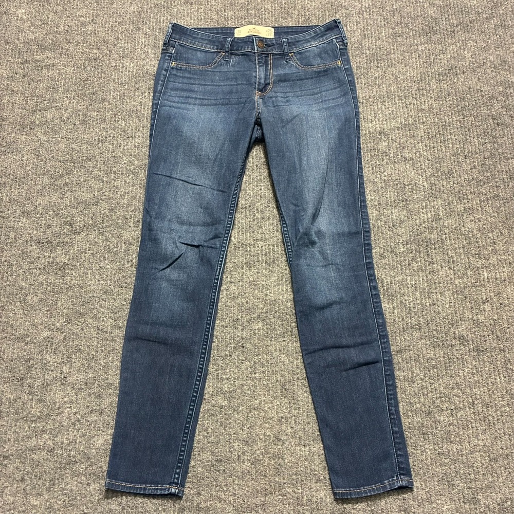 Hollister Womens Jean Legging Size 3S 26x27 Blue Denim Casual Stretch Low Rise